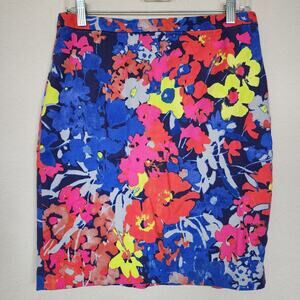 Ann Taylor Loft 10P Floral Skirt
